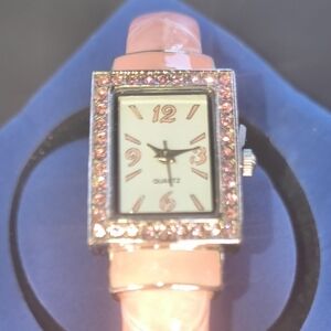 Avon Pink Crystal Women's Watch